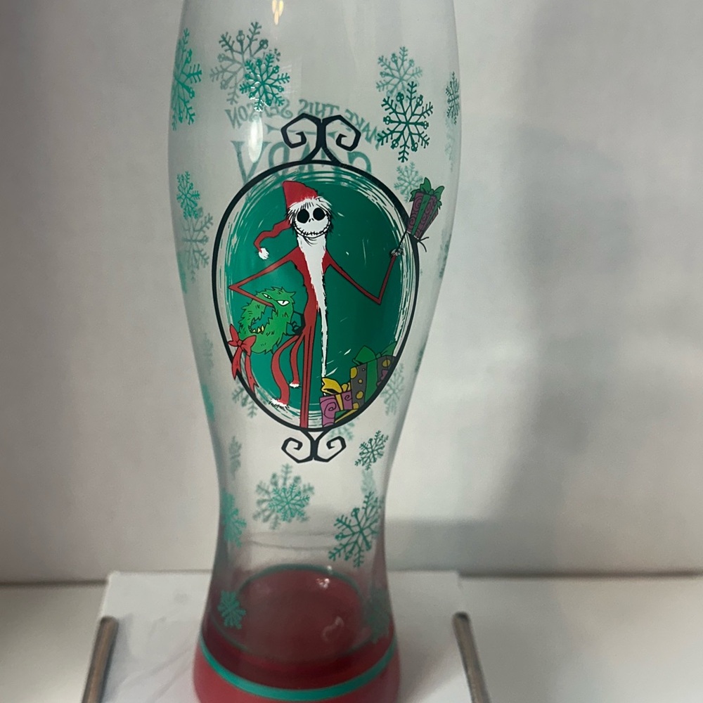 Disney Nightmare Before Christmas‎ Santa Jack Glass Goblet 26oz - Picture 7 of 12